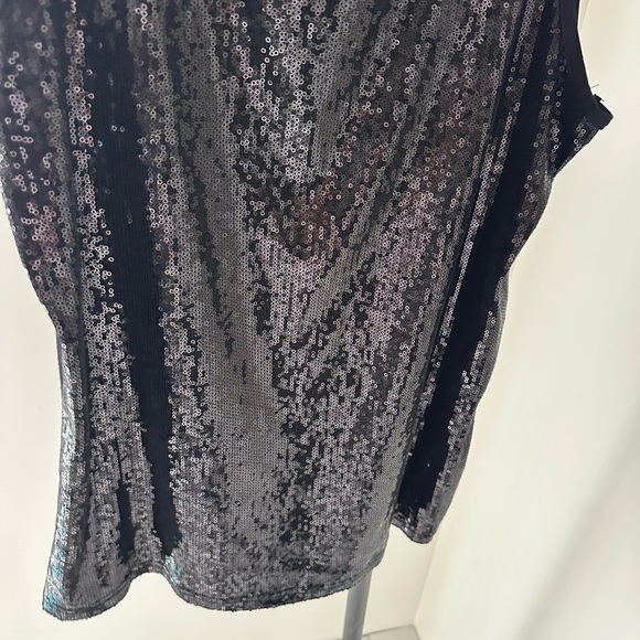 Reitmans Black Sequin Tank Top - Picture 3 of 9